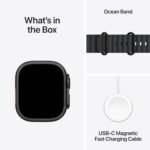 ساعت هوشمند اپل مدل Ultra 2 Black Titanium Case 49mm با بند اوشن – رنگ بدنه مشکی - Image 4