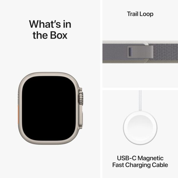 ساعت هوشمند اپل مدل Ultra 2 Titanium Case 49mm با بند تریل لوپ - رنگ بدنه تیتانیوم - Image 12