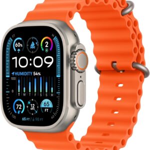 ساعت هوشمند اپل مدل Ultra 2 Titanium Case 49mm با بند اوشن - رنگ بدنه تیتانیوم