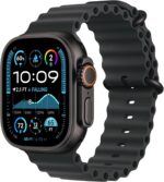 ساعت هوشمند اپل مدل Ultra 2 Black Titanium Case 49mm با بند اوشن – رنگ بدنه مشکی