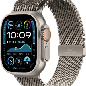ساعت هوشمند اپل مدل Ultra 2 Titanium Case 49mm با بند میلانس لوپ - رنگ بدنه تیتانیوم