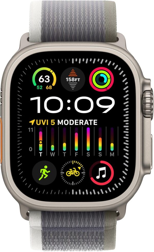 ساعت هوشمند اپل مدل Ultra 2 Titanium Case 49mm با بند تریل لوپ - رنگ بدنه تیتانیوم - Image 5