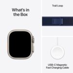 ساعت هوشمند اپل مدل Ultra 2 Titanium Case 49mm با بند تریل لوپ - رنگ بدنه تیتانیوم - Image 9