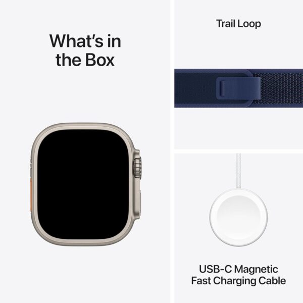 ساعت هوشمند اپل مدل Ultra 2 Titanium Case 49mm با بند تریل لوپ - رنگ بدنه تیتانیوم - Image 9