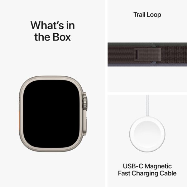 ساعت هوشمند اپل مدل Ultra 2 Titanium Case 49mm با بند تریل لوپ - رنگ بدنه تیتانیوم - Image 10