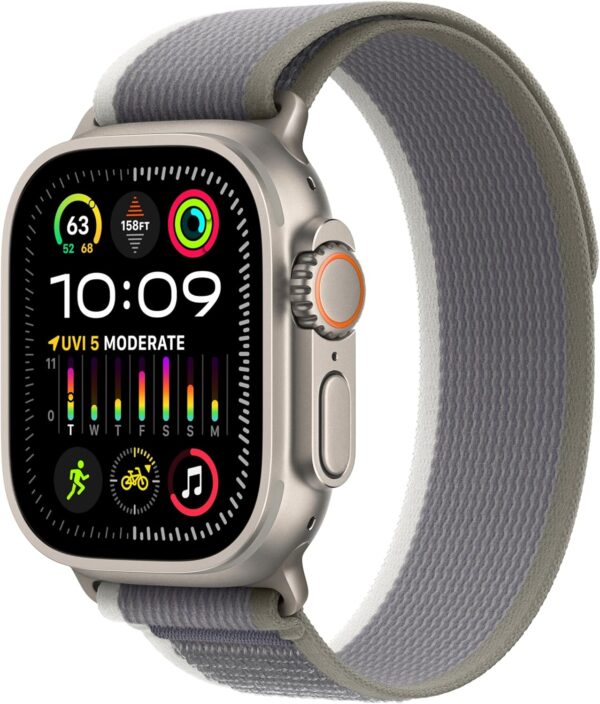 ساعت هوشمند اپل مدل Ultra 2 Titanium Case 49mm با بند تریل لوپ - رنگ بدنه تیتانیوم - Image 4