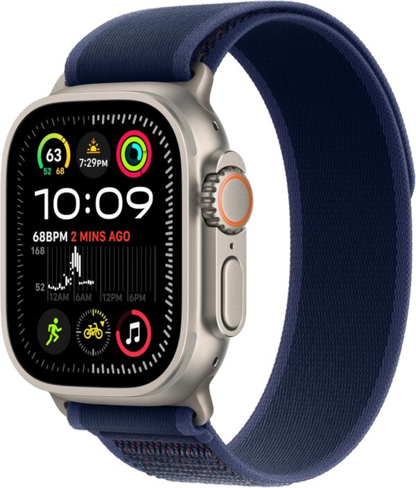 ساعت هوشمند اپل مدل Ultra 2 Titanium Case 49mm با بند تریل لوپ - رنگ بدنه تیتانیوم - Image 1