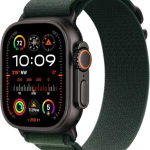 ساعت هوشمند اپل مدل Ultra 2 Black Titanium Case 49mm با بند آلپاین لوپ - رنگ بدنه مشکی