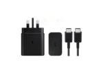شارژر فست 45 وات سامسونگ سه پین مدل ( 3pin | 45W | USB‑C) EP-T4511 با کابل USB‑C