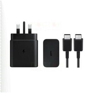 شارژر فست 45 وات سامسونگ سه پین مدل ( 3pin | 45W | USB‑C) EP-T4511 با کابل USB‑C