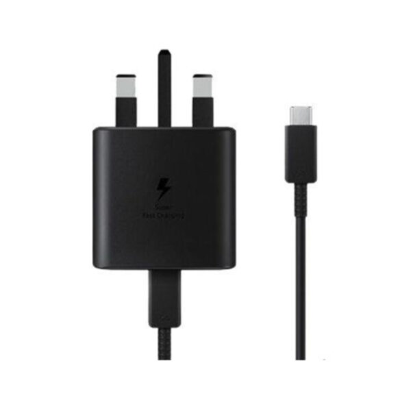 شارژر فست 45 وات سامسونگ سه پین مدل ( 3pin | 45W | USB‑C) EP-T4511 با کابل USB‑C - Image 3