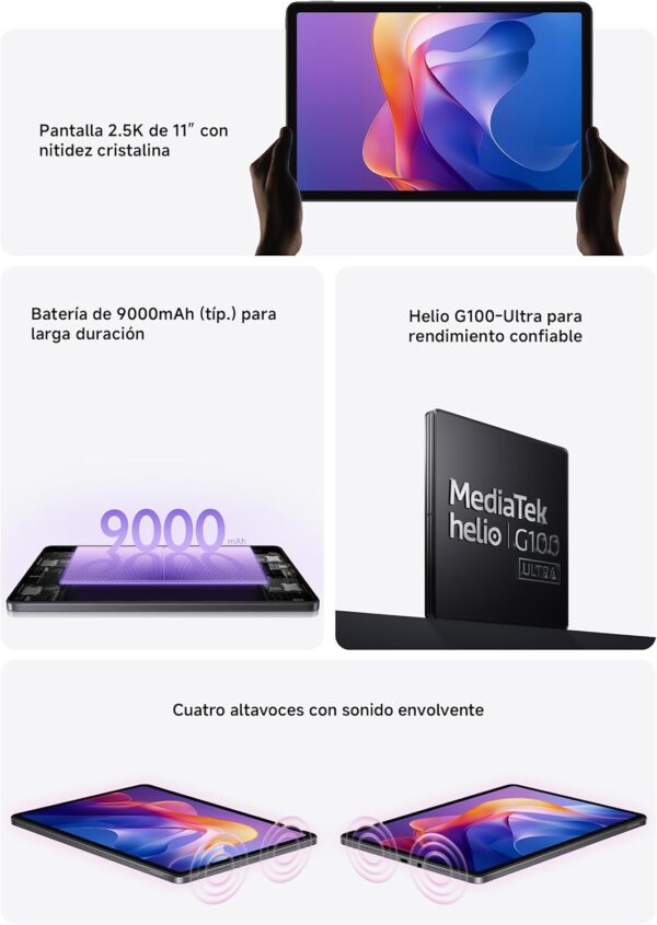 تبلت 11 اینچ شیائومی مدل Redmi Pad 2 ظرفیت 256 گیگابایت و رم 8 گیگابایت | پک گلوبال و رام گلوبال - Image 10