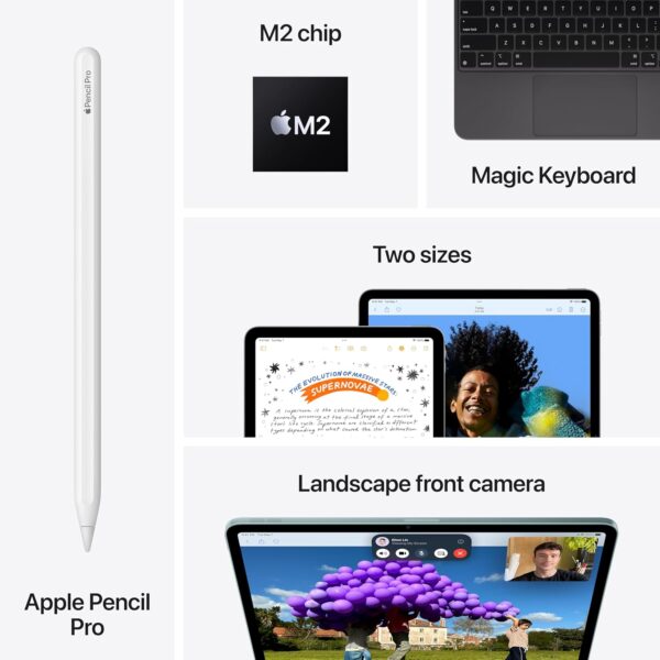 تبلت 13 اینچی اپل مدل iPad Air 2024 M2 Wi-Fi ظرفیت 512 گیگابایت و رم 8 گیگابایت - Image 8