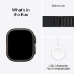 ساعت هوشمند اپل مدل Ultra 3 Natural Titanium Case 49mm با بند آلپاین لوپ – رنگ بدنه مشکی - Image 4