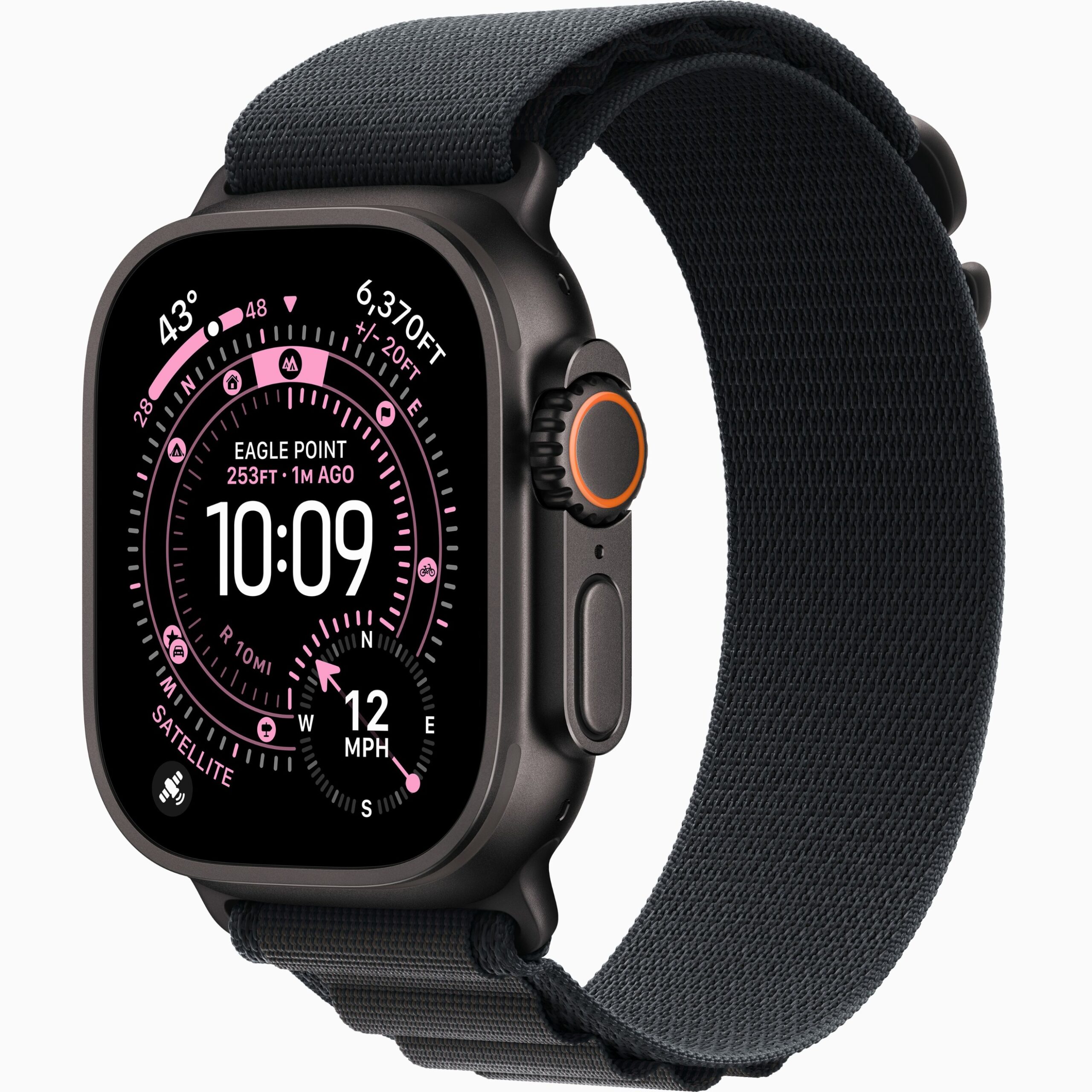 ساعت هوشمند اپل مدل Ultra 3 Natural Titanium Case 49mm با بند آلپاین لوپ – رنگ بدنه مشکی اپل واچ اولترا 3 با بند آلپاین لوپ رنگ بند مشکی رنگ بدنه مشکی